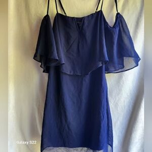 Deep navy blue mini dress